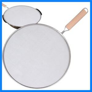 스테인레스 스틸 오일 스플래터 스크린, 메쉬 냄비 커버, 프라이팬 뚜껑, 손잡이 요리 도구, 21cm, 33cm