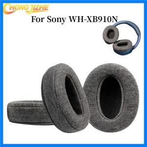 CHONGJIZHE 교체용 피부 친화적인 면 패브릭 이어 패드 소니 WH-XB910N 스폰지 소프트 폼 쿠션 헤드폰 액세