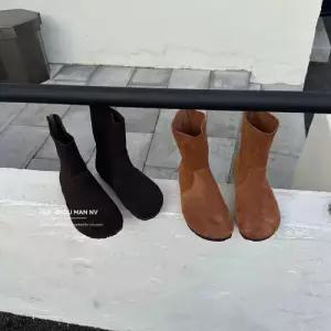 스파이더맨 빈티지 여친 소가죽 리얼 스크럽 라운드 앵클 부츠 플랫폼 버켄 플랫 워커 OPH5