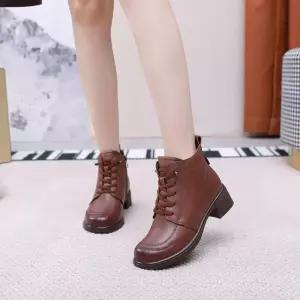 스파이더맨 빈티지 캐주얼 여자 단화 가보시 소프트키높이 진가죽워커 플랫폼 봄가을 앵클부츠 플랫워커 OP