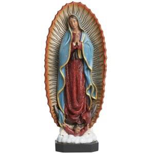 포도밭 조각 과달루페 성모상 - 8.8인치 성모 마리아상 축복받은 마리아상, 손으로 그린 마리아 가톨릭 선물