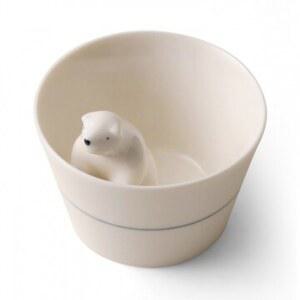 북극곰 눈물 사케컵 1세트 다도 북극곰의 소주 선물 선물포장없음 독창적인 한쌍 술잔