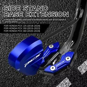 호환  사이드 스탠드 받침대베이스 확장 PCX125 PCX150 PCX160 PCX 125 150 160 2015-2024 용 대형 킥 스탠
