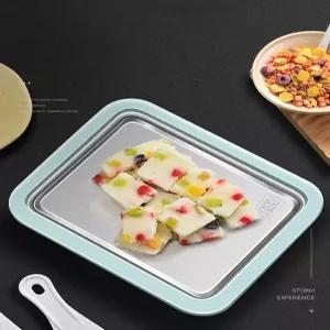 가정용 철판아이스크림 메이커 플레이트 만들기 간식