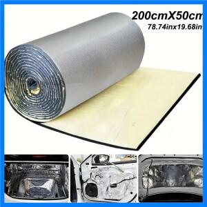 200x50cm 5/10mm 자동차 소음 차단 매트 방음 단열 매트 후드 폐쇄형 폼 차량 액세서리