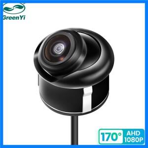 GreenYi AHD 1920x1080P 자동차 후방 카메라 풀 나이트 비전 170 ° 어안 렌즈 차량 후진 전면 캠 C828
