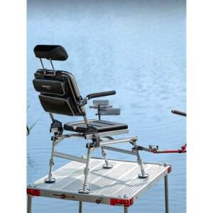낚시 회전 의자 원투 등받이 접이식 간이 갯바위 조절 낚시회전의자 브래킷 민물낚시 와이드