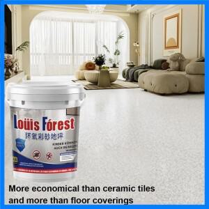 에폭시 컬러 샌드 셀프 레벨링 플랫 페인트, 모조 대리석 페인트, 가정용 작업장 시멘트 플랫 페인트, 내마