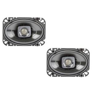 Polk 오디오 DB462 DB+ 시리즈 해상용 자동차 및 동축 돔 보트 x 50-22kHz 스피커 4인치 설치 폴 6인치 로필렌 우퍼 콘 3/4인치 실크 트위터 응답 간편한 양방향 주파수