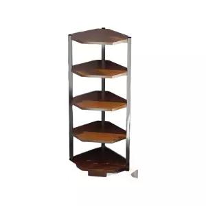 주방코너장 철제 진열장 선반 모서리책장 원목 다층 공간활용 수납장 진열 서랍장