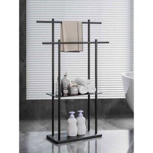 샤워실 스탠드 인테리어 스탠딩 검은돌 블랙 소형 무타공 화장지걸이 오브제 01. 검은봉