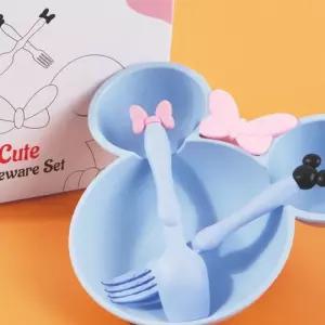 유아 이유식 식판 귀요미 캐릭터 어린이 식기 준비