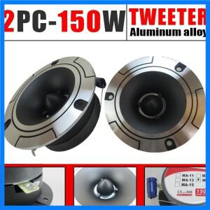 1쌍 4옴 트위터 150W 자동차 스피커 (커패시터 포함) 고음질 차량 개조 알루미늄 스테레오 강화 카오디오