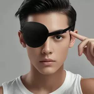 약시 교정용 비접착식 한쪽눈 가림패치 외눈 안대