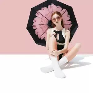 채움하우스 플라워 UV차단 암막 양우산 가벼운 양산막양산 레이스 자외선 857135