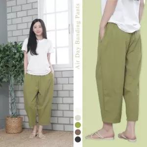 에어데이 주름 밴딩팬츠 여성 77 99 빅사이즈 시원한 여름 바지 5컬러