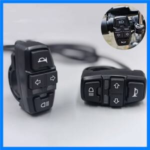 전기 자전거 스쿠터 스위치 전조등 방향 지시등 경적 온/오프 제어 오토바이 방수 36V, 48V