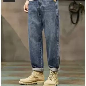 남성용 루즈 봄가을 하렘 스트리트 하이 테이퍼 롱팬츠 청바지 배기핏 원픽1