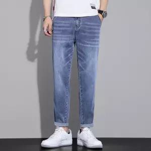 남성 청 여름 배기핏 청바지 진팬츠 스트레이트 9부 원픽5