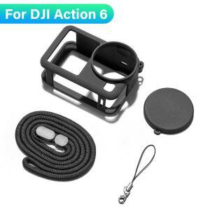 DJI호환 오즈모 액션 6용 실리콘 보호 커버 풀 프로텍터 케이스 스크래치 방지 렌즈 캡 슬리브 카메라 액세