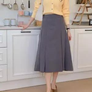 [신상오픈런]봄하객치마 에이라인 대칭 정장 백밴딩 플리츠스커트 (29734336)