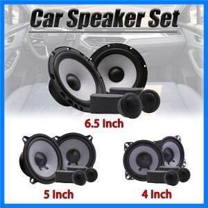 자동차 스피커 세트, HIFI 음질 미니 돔 트위터 고출력 실크 필름 오디오 수정, 4 인치, 5/6