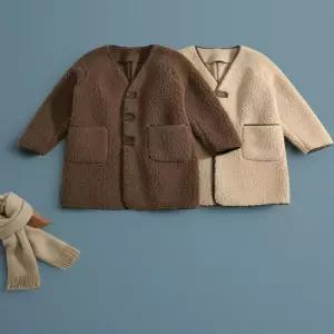 [신상오픈런]여성 브이넥 포켓 롱 후리스 자켓 데일리 점퍼 (42612813)