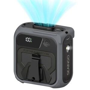 SEAINGO 휴대용 허리 충전식 000 최대 조명이 웨어러블 캠핑 벨트 10000MAH 클립 속도 여행용 바디 셔츠 42피트 16 U2013 쿨링 달린 5단