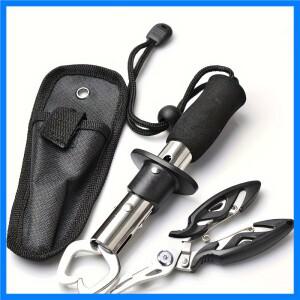 안정적인 품질의 스테인레스 스틸로 제작된 루어 플라이어 피쉬 컨트롤러 세트, 낚시 립 그리퍼 또는 스케