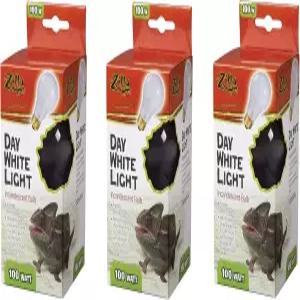 질라(3팩) 파충류 테라리움 열 램프 백열 전구 데이 화이트 100W