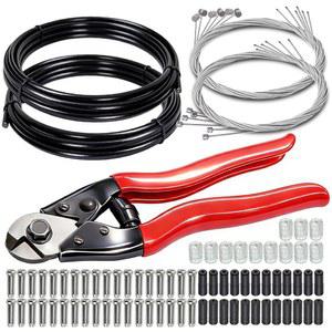 와이더 스테인리스 스틸 와이어 커터 엔드 캡 브레이크 자전거 시프트 케이블(자전거 키트 케이블 시프터 하우징 O-링