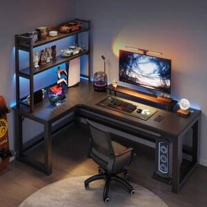 L자형 게이밍책상 코너형 컴퓨터책상 원룸 기역자 코너 컴퓨터테이블 l자형 서랍 컴퓨터