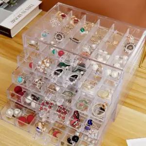 투명 글리터 네일 보관함 수납 케이스 아트 용품 셀프네일 꾸미기 수납함 글리터네일