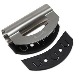 체크 셰프 샐러드 초퍼 도구 메잘루나 나이프 스테인리스 스틸 야채 로커