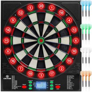에카로니스 일렉트로닉 다트보드 34 게임 355 변형, 12 다트 조명 스토리지 포함