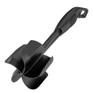 우로코메 미트 초퍼와 감자 매셔 햄버거용 내열 나일론 강판 비프 5개의 커브드 블레이드 논스틱 믹서 교반기 실용적인 주방 기기 블랙