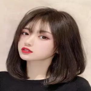 인모 통가발 여성 긴머리 연습용 미용 드라이 업스타일 전체가발 헤어피스