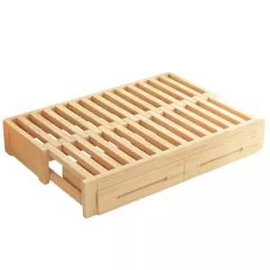 접이식 원목의자 나무 우드 폴딩 서랍형 침대 실내 평상 테라스