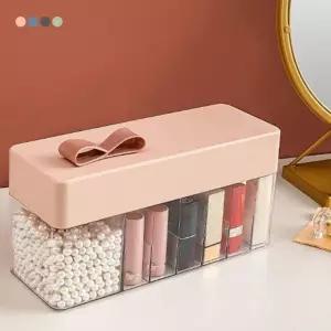 세련된 메이크업 오거나이저 립스틱 정리함 화장품 보관함 수납함 투명 아크릴 브러쉬 꽂이