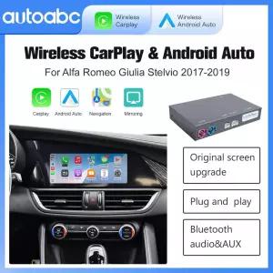 알파 로메오 스텔비오 / 줄리아 2017-2019용 AUTOABC 2025 신형 무선 CarPlay 안드로이드 오토 (기존 차량