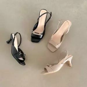 정장 오피스 룩 여름 용 토오픈 슬링백 샌들 힐 코디 soc9+8qTu