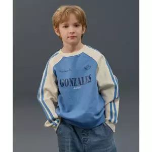 마크곤잘레스 키즈 MARK GONZALES KIDS 곤잘레스 라글란 테이프 맨투맨-라이트블루 982610