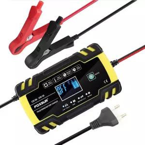 자동차 배터리 충전기 자동 시동 고속 오토바이 트럭 AGM 딥 사이클 젤 납산 12V 8A 24V 4A