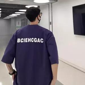 EAMT 캐주얼 빈티지 여름 남사친 레터링 프린트 반팔 티셔츠 상의 5부 YJ1