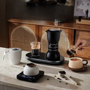 에스프레소 커피 포트 가정용 기구 에소프레소 만들기 미니 이탈리아 접이식 합금 스틸 기계