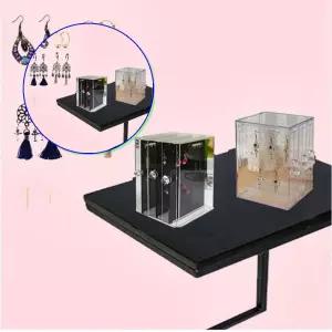 쌍문상회 귀걸이 진열 수납 정리함 아크릴 투명 이어링 보관함