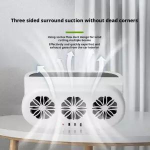 태양열 자동차 배기 팬 공기 순환 및 냉각을 위한 창문 장착형 환기 효율적인 냉각