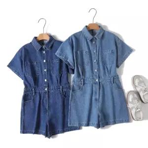 청 면 빈티지 점프슈트 진청 여자청반바지 반바지풍 원템1