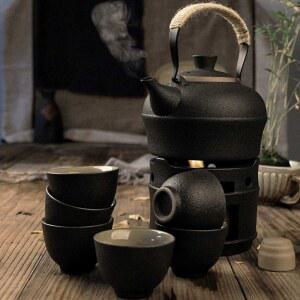 사케워머 세트 도쿠리 이자카야 청주잔 정종 구름 주기 일식당 온주 스토브 기계 워머세트