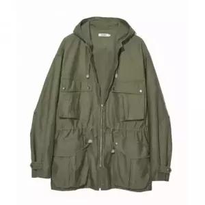 [매장정품] 파르티멘토 백 사틴 후디드 필드 파카 카키 PY-26152 KH